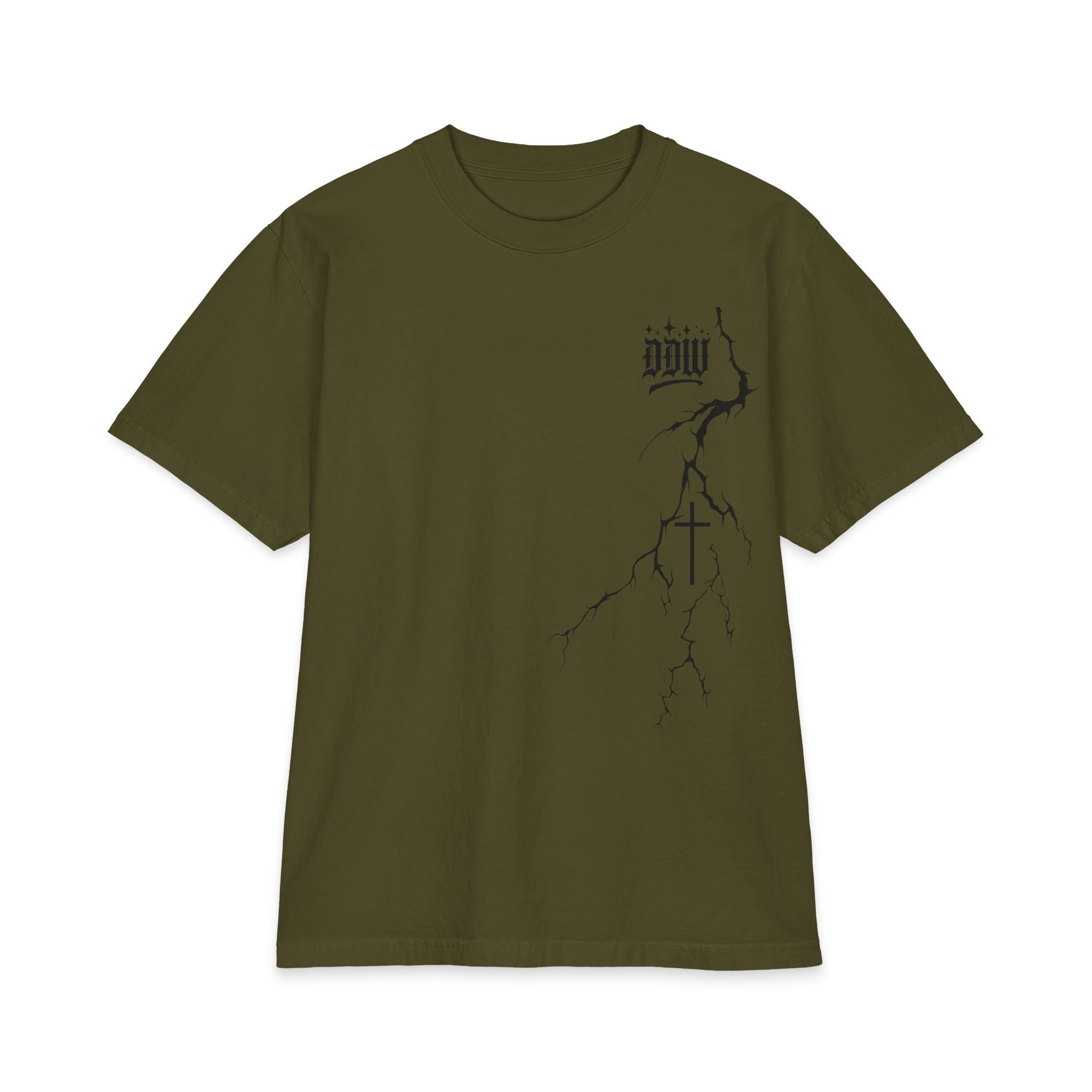 Surrounded But Never Defeated Heavyweight Short Sleeve